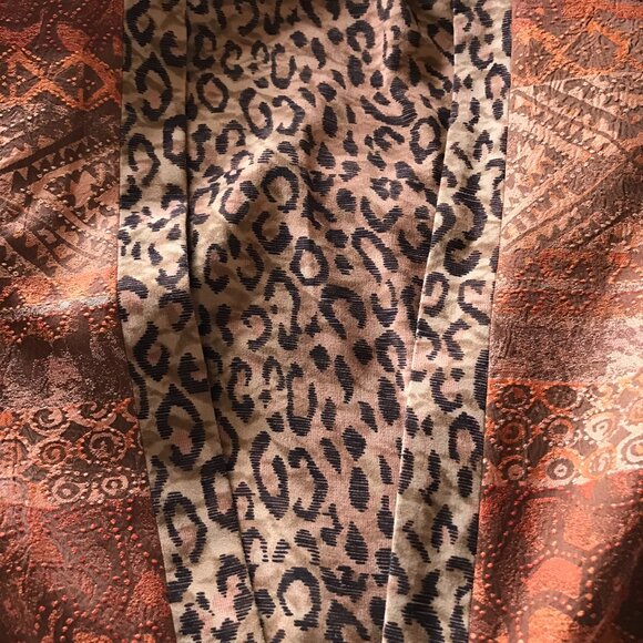 Coldwater Creek Reversible Blazer: Rust Brown Black Leopard Print Jacket Size S - Picture 15 of 16